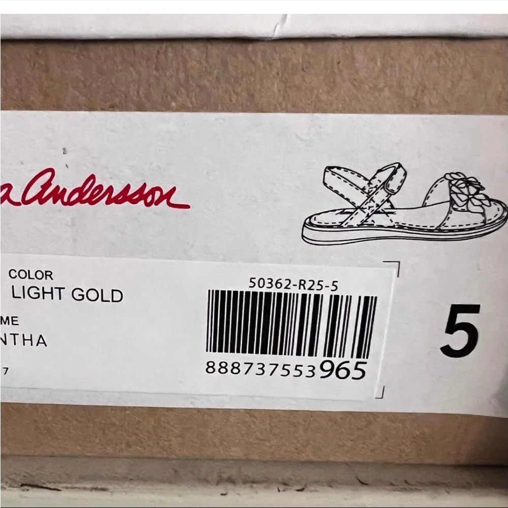 Hanna Andersson Gold Sandals